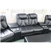 Image 2 : Six seat entertainment room sectional with each seat sharing a cup holder and storage arm rest combo