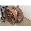 Image 1 : Heavy set of implement wheels, 30" in diameter