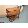 Image 1 : Semi contemporary oak drop leaf tea wagon