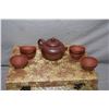 Image 1 : Chinese "Buddhist Mediation" purple clay tea set