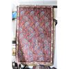 Image 1 : 100% Iranian wool Afshar carpet with overall geometric paisley design with grey blue background and 