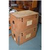 Image 1 : Two wooden shipping crates with dovetail joinery and lockable hardware