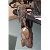 Image 1 : 46" high folk art hand carving of a raven, 46" in height