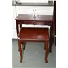 Image 1 : Semi contemporary single drawer console table and side table with cabriole supports