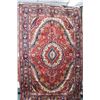 Image 1 : 100% Iranian wool Tabriz carpet with round center medallion, overall floral design including inset t