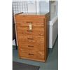 Image 1 : Modern five drawer oak highboy