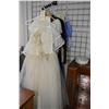 Image 1 : Selection of vintage clothing including tulle gown, Klondike style dresses etc.