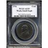 Image 1 : 1791[1C] Washington Small Eagle Cent AU55 PCGS.