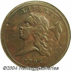 1793[1/2 C]--Corroded--ANACS. VF Details, Net VF20.