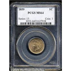 1859[1C] MS64 PCGS.