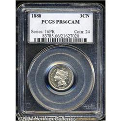 1888[3CN] PR66 Cameo PCGS.