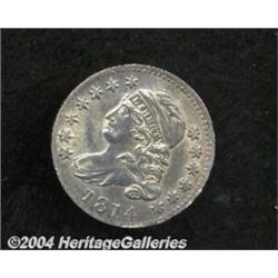 1814[10C] Large Date MS60 Cleaned Uncertified.