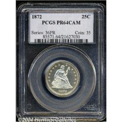 1872[25C] PR64 Cameo PCGS.
