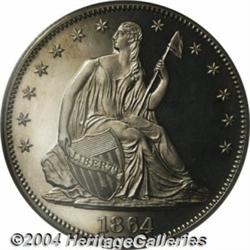 1864[50C] PR64 Cameo PCGS.