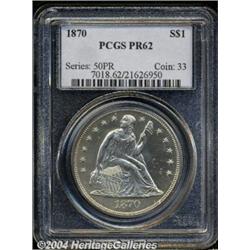 1870[S$1] PR62 PCGS.