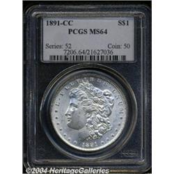 1891-CC[S$1] MS64 PCGS.
