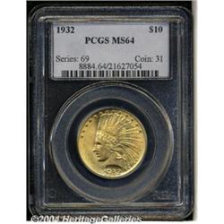 1932[$10] MS64 PCGS.