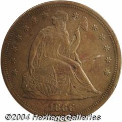 1866[$1] Dollar, Judd-541, Pollock-606, Low R.6, PR61 Brown NGC.