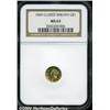 Image 1 : 1849[G$1] Closed Wreath MS63 NGC.