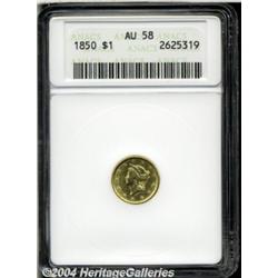 1850[G$1] AU58 ANACS.