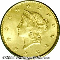 1850[G$1] MS64 PCGS.