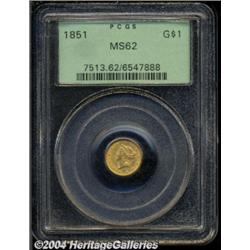 1851[G$1] MS62 PCGS.