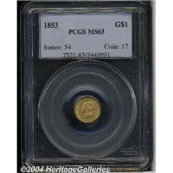 1853[G$1] MS63 PCGS.