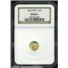 Image 3 : 1854[G$1] Type One MS66 [S NGC.