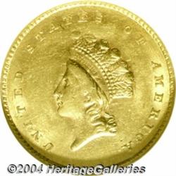 1854[G$1] Type Two MS61 NGC.