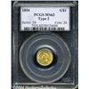 Image 3 : 1854[G$1] Type Two MS62 PCGS.