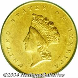 1855[G$1] MS61 PCGS.