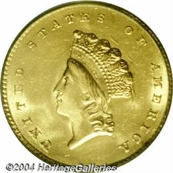 1855[G$1] MS64 PCGS.