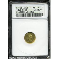 1856-S[G$1] Type Two--Plugged, Whizzed--ANACS. XF Details, Net Fine 12.