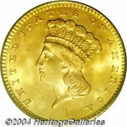 1858[G$1] MS66 PCGS.