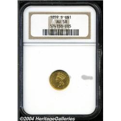 1859-S[G$1] AU58 NGC.