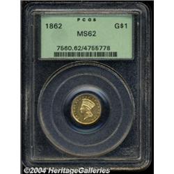 1862[G$1] MS62 PCGS.