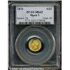 Image 1 : 1873[G$1] Open 3 MS62 PCGS.