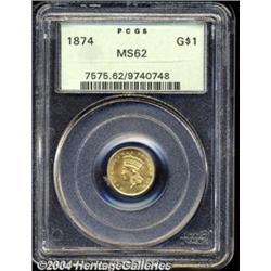1874[G$1] MS62 PCGS.