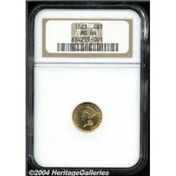 1883[G$1] MS64 NGC.
