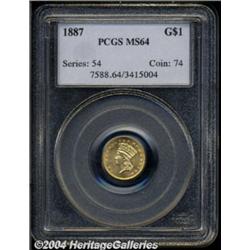 1887[G$1] MS64 PCGS.