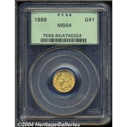 1888[G$1] MS64 PCGS.