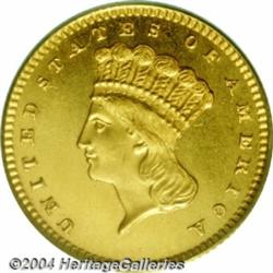 1858[G$1] PR65 Cameo PCGS.