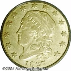 1827[$2 1/2] AU55 PCGS.