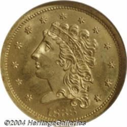 1838[$2 1/2] MS64 NGC.