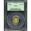 Image 3 : 1849[$2 1/2] MS63 PCGS.