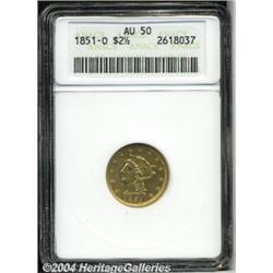1851-O[$2 1/2] AU50 ANACS.