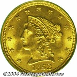 1852[$2 1/2] MS65 PCGS.