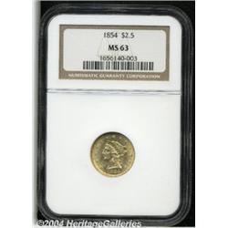 1854[$2 1/2] MS63 NGC.