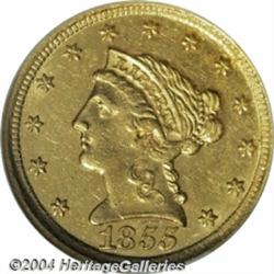 1855-D[$2 1/2] MS60 NGC.