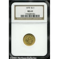 1878[$2 1/2] MS63 NGC.